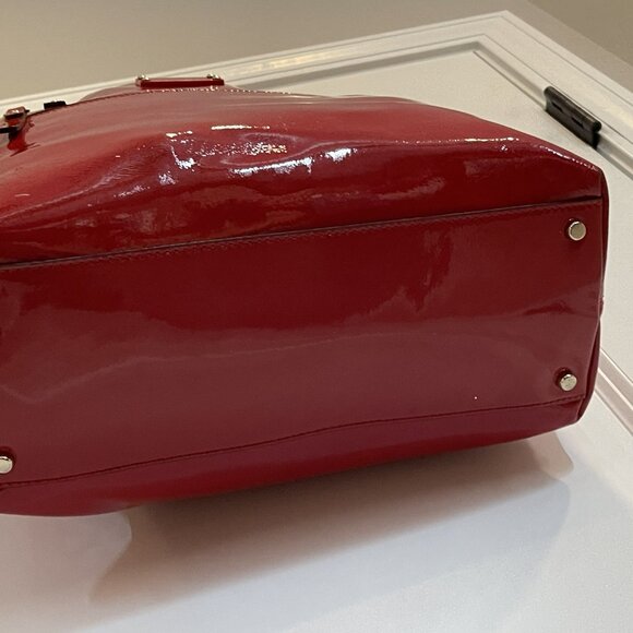 Kate Spade Red Patent Leather Tote - Picture 4 of 8
